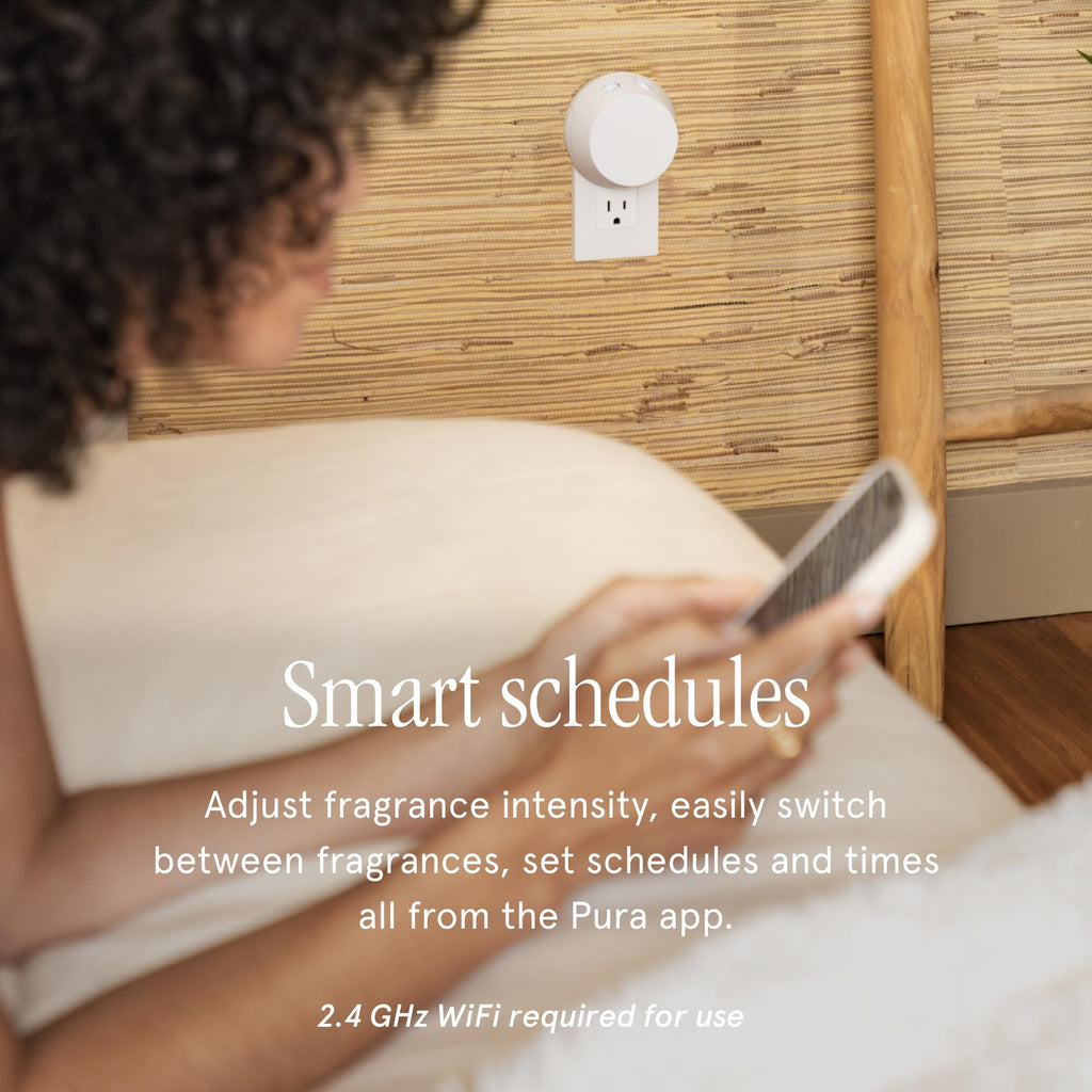 Pura 4 Smart Fragrance Diffuser with LED Light Wi-Fi  Auto Vial Detection - 2025 Version