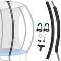 Curved Trampoline Replacement Poles 1 Upper  1 Lower for 8-16ft