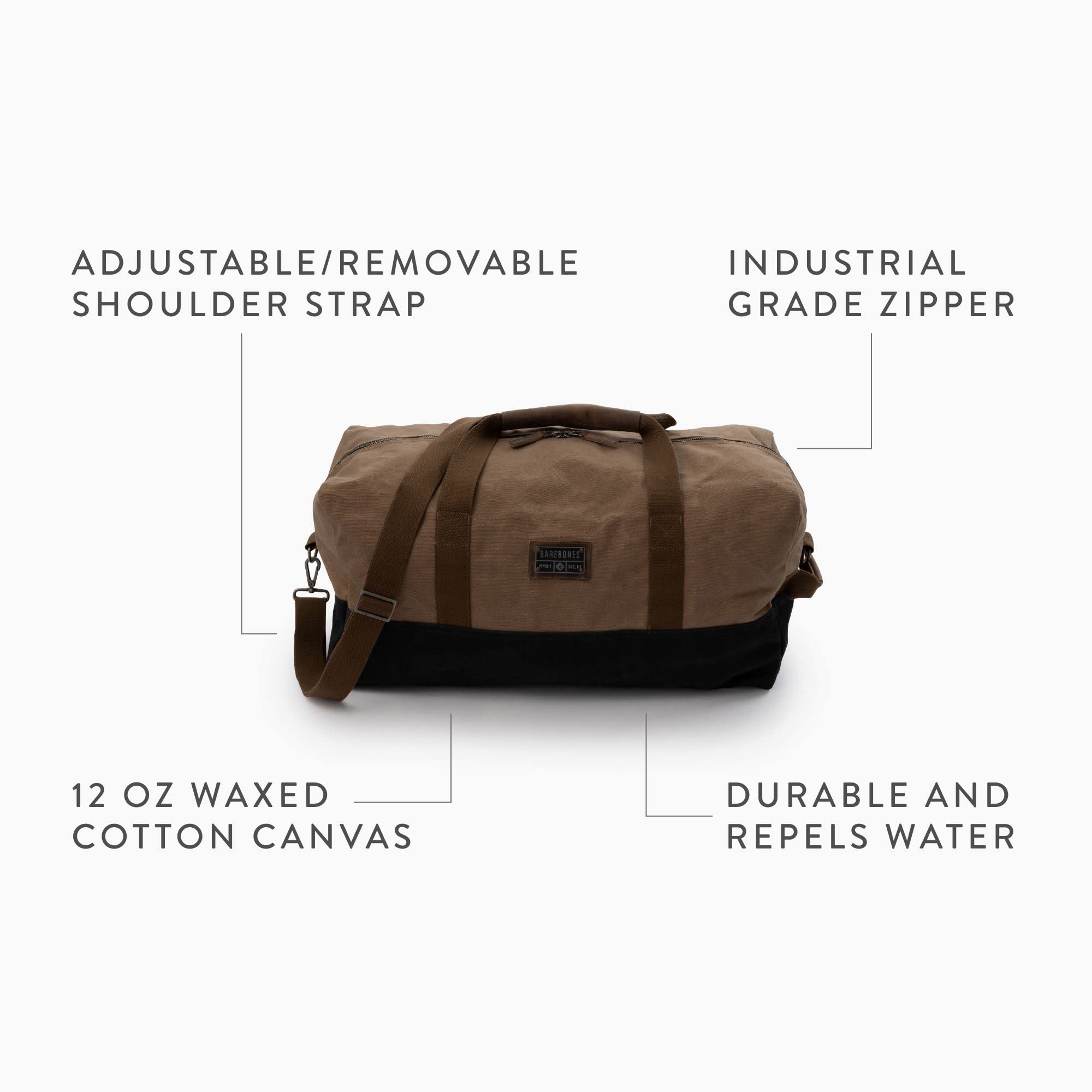 Barebones Neelum Duffel Bag: Rugged Travel Bag for Weekend Adventures, Stylish Weekender Bag and Duffel Bag for Travel, Perfect Overnight Bag for Road Trips and Outdoor Getaways Retail $89.00