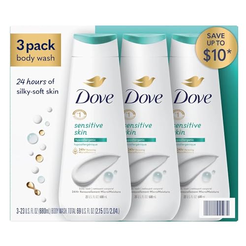 Dove Nourishing Body Wash Sensitive Skin 23 Fl Oz Pack of 3