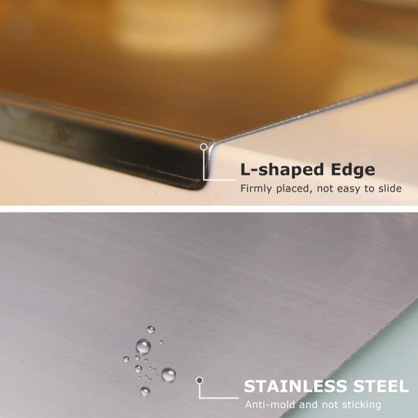 Stainless Steel Cutting Board for Kitchen Extra Large 70 x 50cm
