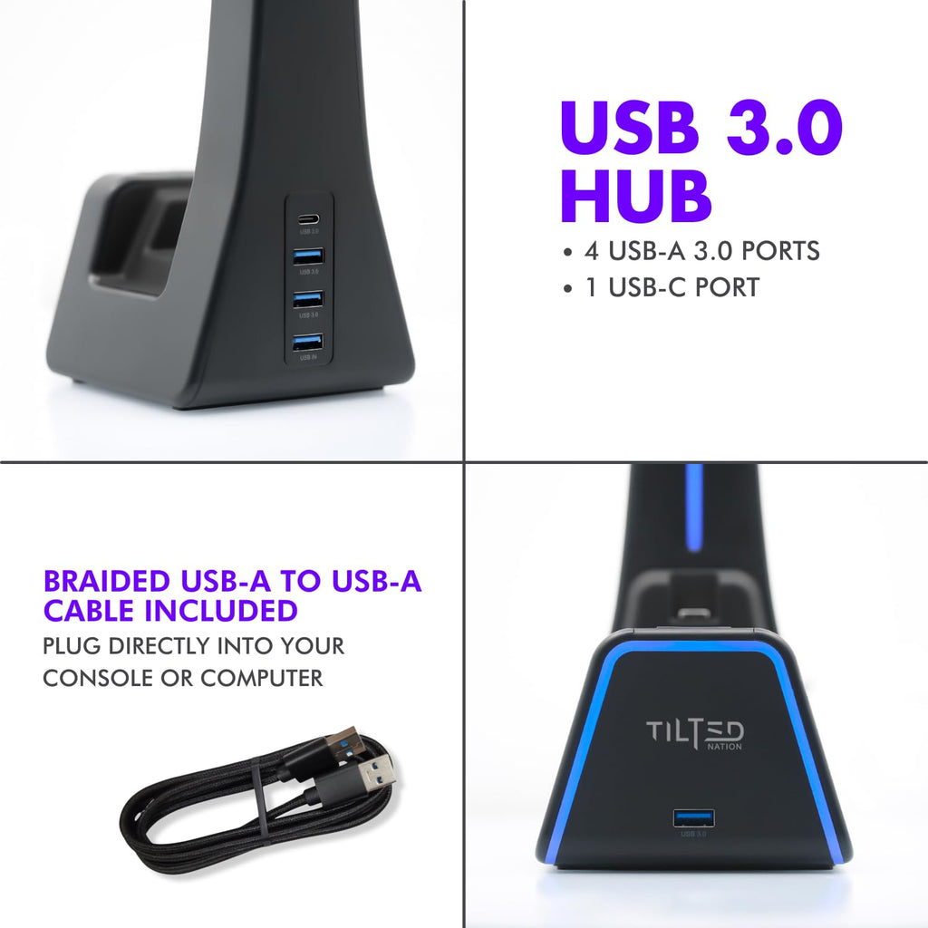 Open-Box New Tilted Nation Phantom 3-in-1 Gaming Headset  Controller Charging Stand. Retail $69.00
