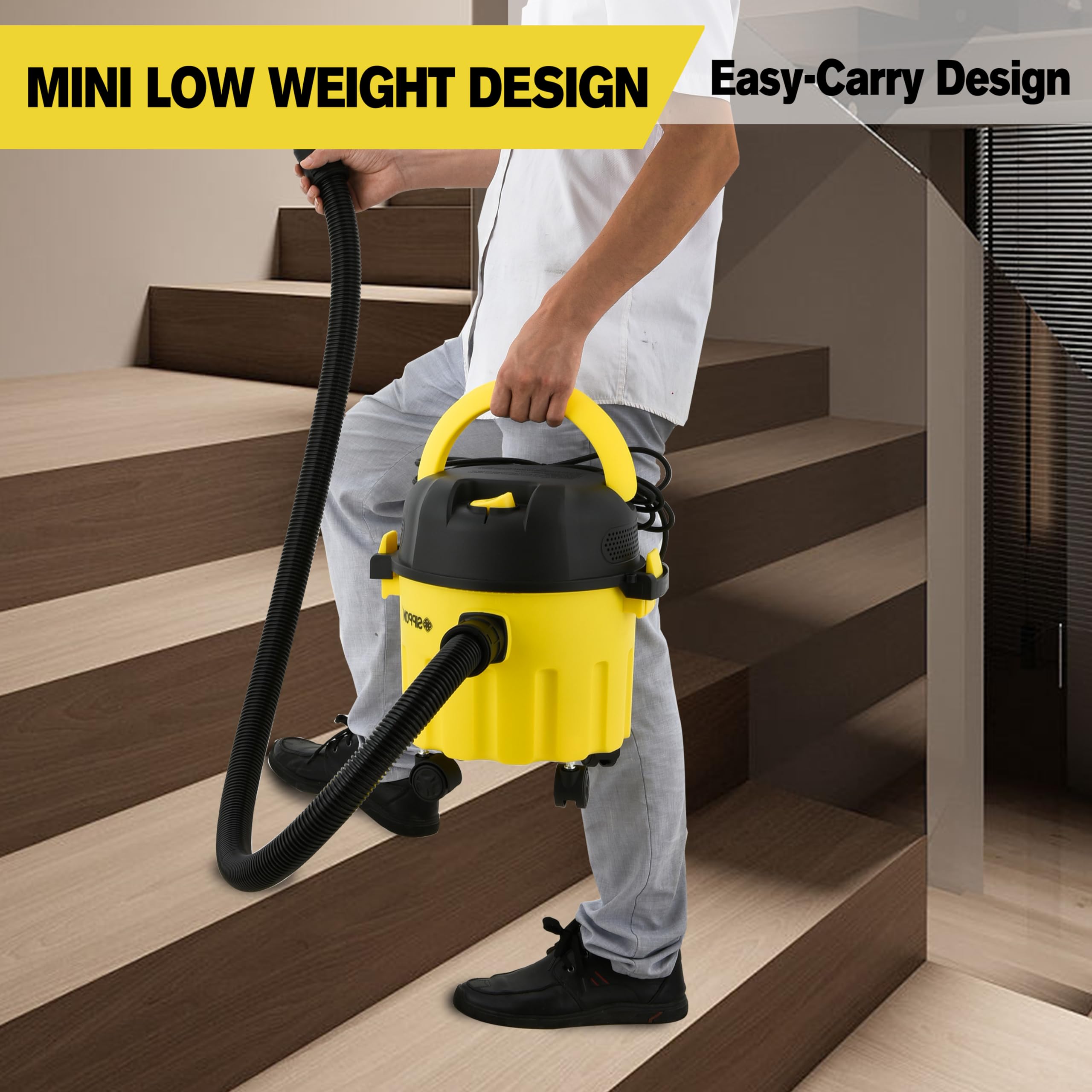 Open-Box New SIPPON 3-in-1 2HP Portable WetDry Shop Vacuum w Blower Wall Mount Retail $59.00