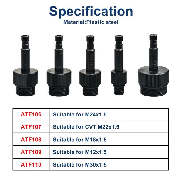 Liters Fluid Transfer Pump Tool with 13pcs ATF Adapters