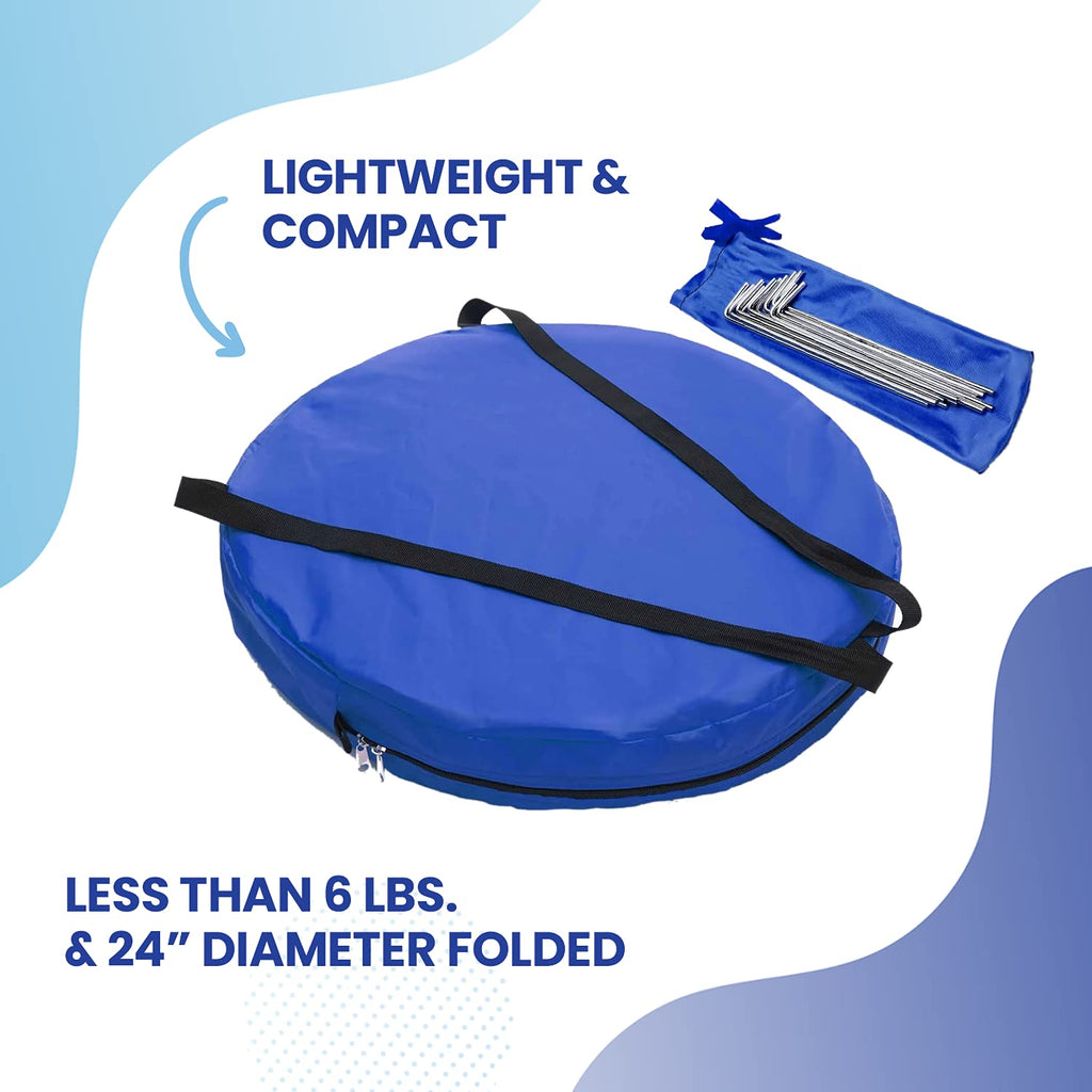 WeatherPod MyPod Mesh 1-2 Person Pop-Up Screen Tent Pod BugMosquito Protection UPF 50 Navy
