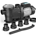 VIDAPOOL In/Above Ground Pool Pump, Self Primming High Flow (with Timer, 2HP, 8120 GPH, 220V) Retail $269.00