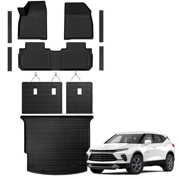 Floor Mat Cargo Mat Backrest Mat and Door Sill for Chevy Blazer 2019-2026