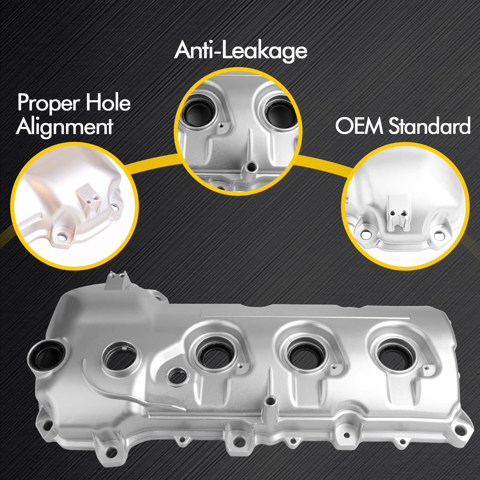 Open-Box New MILIPARTS Silver Left V6 Engine Valve Cover for FordLincoln 3.5L3.7L Retail $98