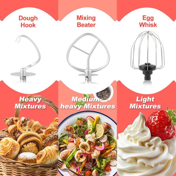 CUSIMAX Stand Mixer, 5.3 QT Tilt-Head Food Mixer with Bowl, 650W Retail $96.00