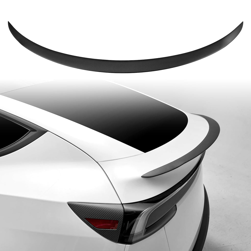 Real Carbon Fiber Matte Black Rear Spoiler for Tesla Model Y Juniper 2025-2026