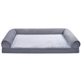 Living Room Couch Dog Bed with Premium Foam 44 x 35 Grey