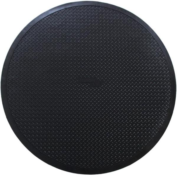Circular Rubber Mat 48-Inch Diameter 9mm Thick Black