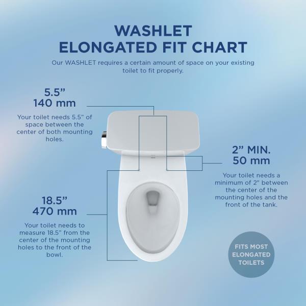 TOTO WASHLET A2 Electronic Bidet Toilet Seat Elongated Cotton White - SW300401