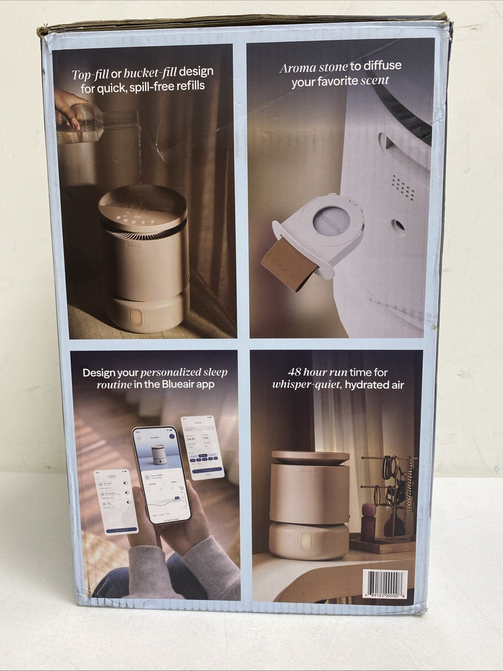 Open-Box New Blueair DreamWell Mist-Free Smart Humidifier w Aroma Diffuser - Humidifier