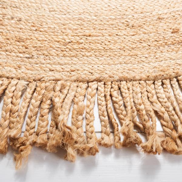 Braided Round Jute Area Rug 6 Natural BRD259A