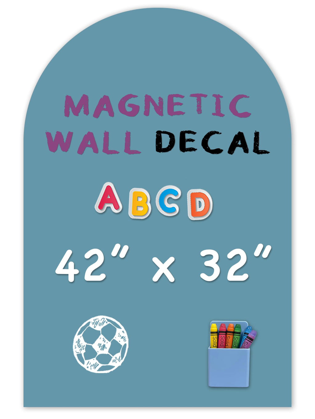 Magnetic Arch Wall Decal Chalkboard 42 x 32 - Celadon $36.75