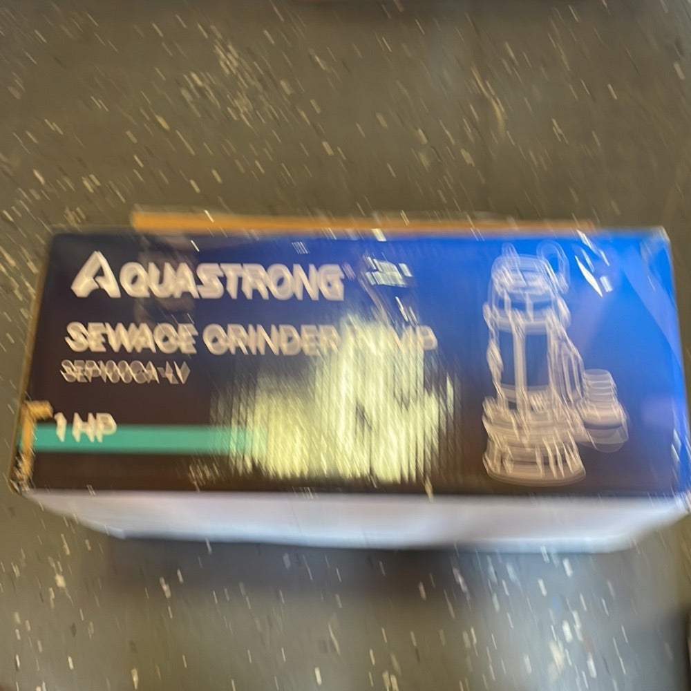 Open-Box New AQUASTRONG 1 HP Grinder Sewage Pump with 4200 GPH  Auto Float Retail $249.00