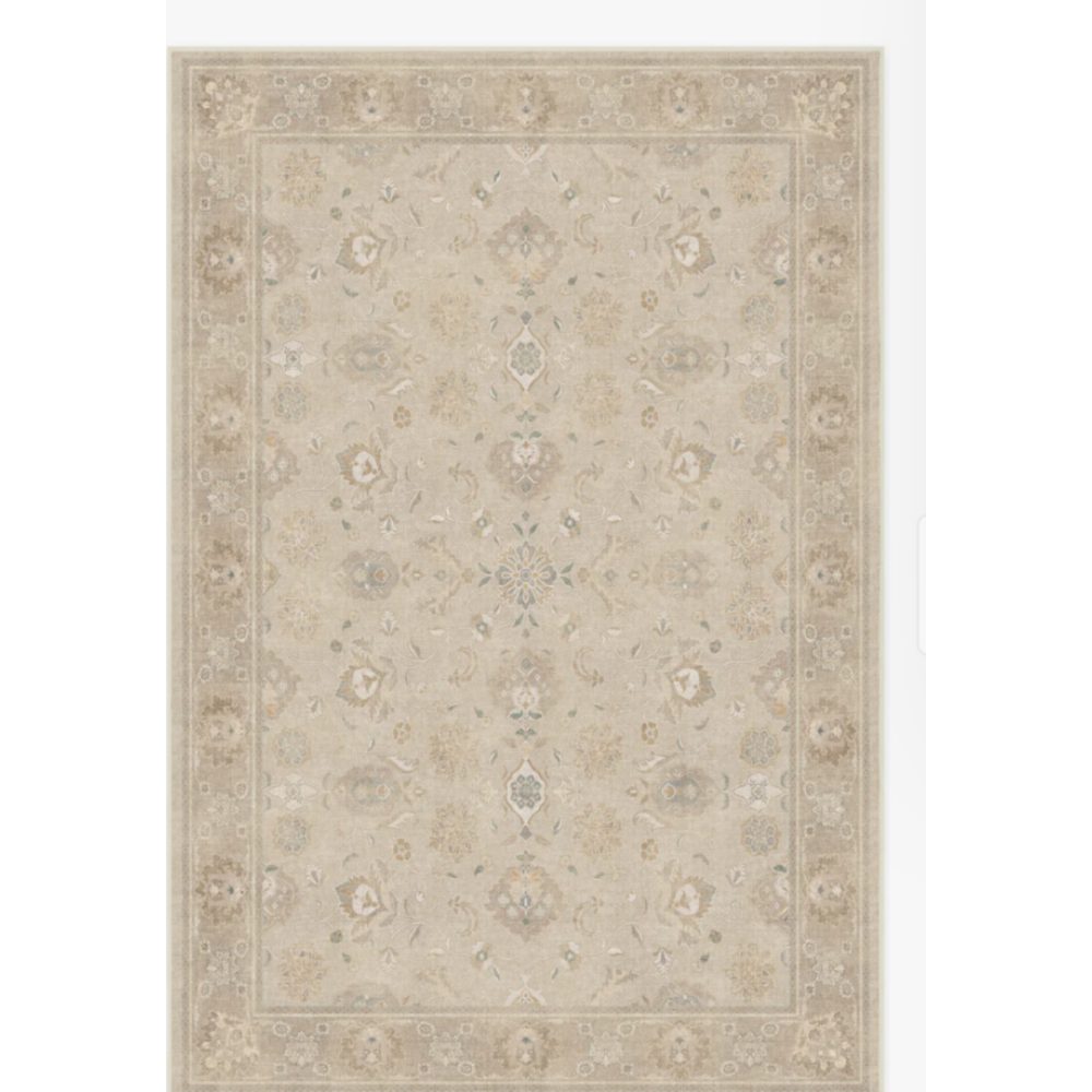 Traditional Persian Style Runner Rug BeigeCream 25.75 x 610.75