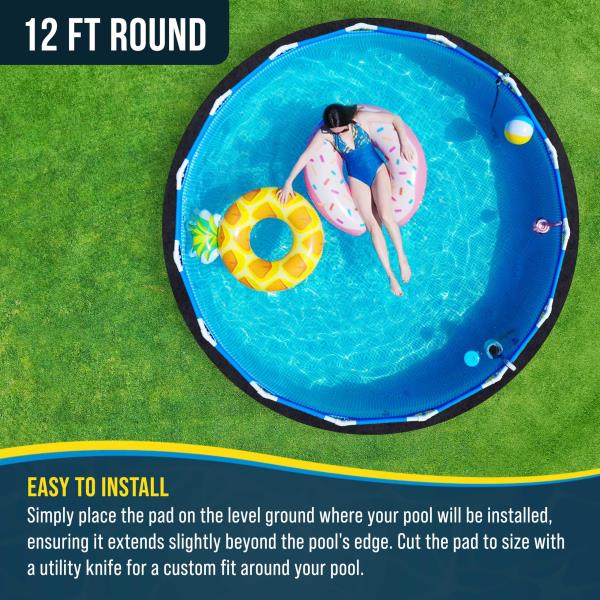 Round Heavy Duty Ground Shield Pool Liner Pad