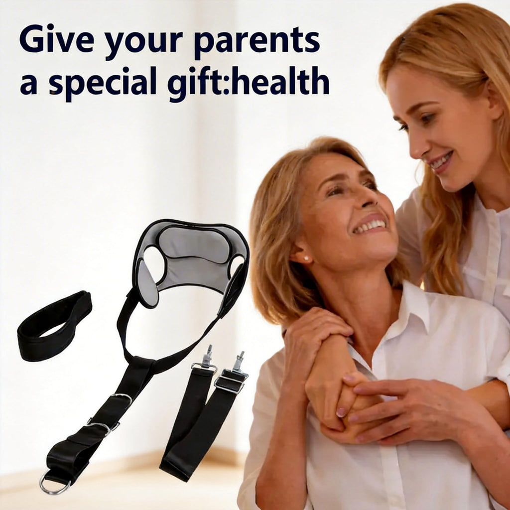 Open-Box New Lixzordian Cervical Neck Traction Device w Ear Holes - Neck Hammock Retail $22.00