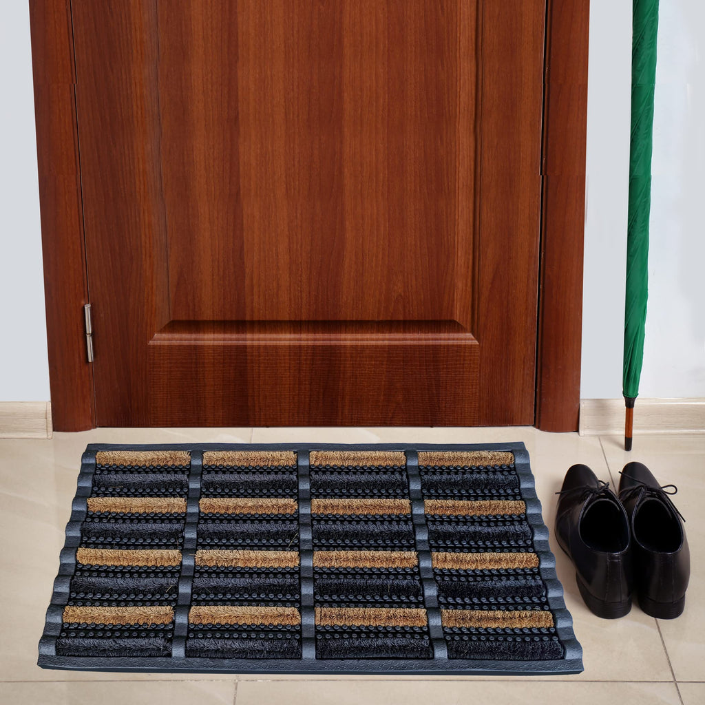 FOOTMATTERS Ninamar Mud Scrubber Tray Mat – 29.5 x 17.5 inch - 2 Pack Retail $61.00