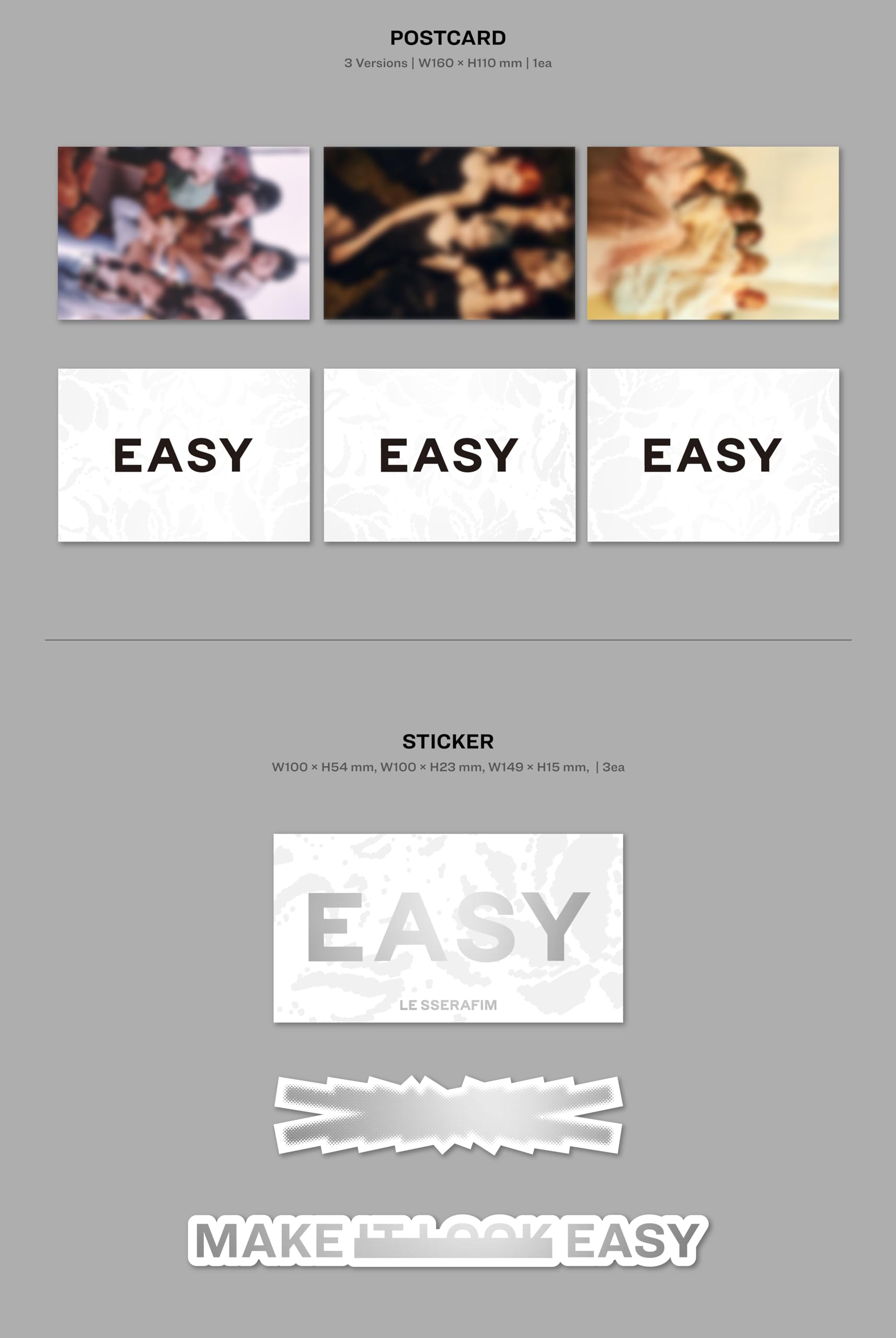 Le Sserafim 3rd Mini Album Easy Vol 1 Pink Retail $39.00