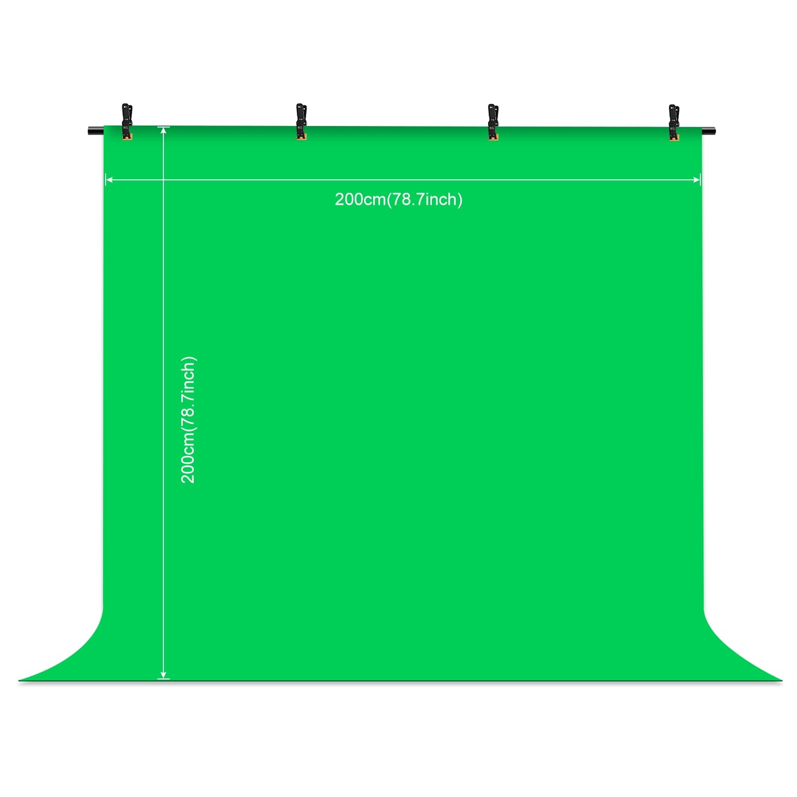 PULUZ Green Screen Backdrop Kit with Stand, 6.5X6.5ft Portable Green Screen Stand kit, GreenScreen Background with Stand Carrying Bag Clamp for Photoshoot, Photography Video, Live Streaming Retail $35.00