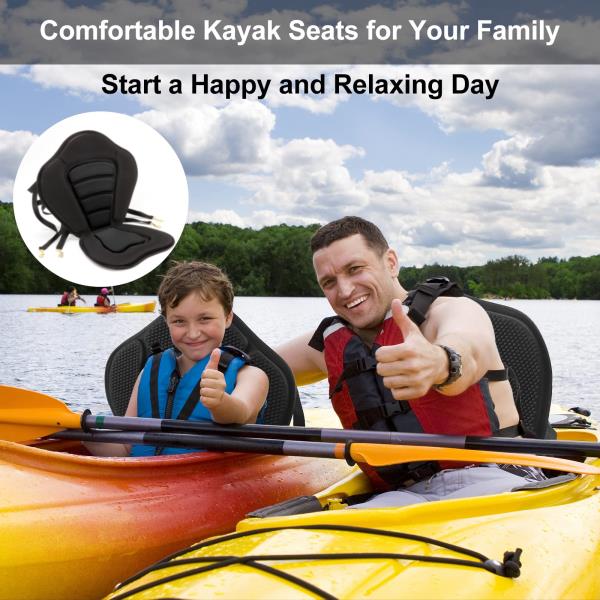 Hlogree Kayak Thicken Seat, High Back Deluxe Plus Seat, Storage Bag, 1 Pack Retail $59.00