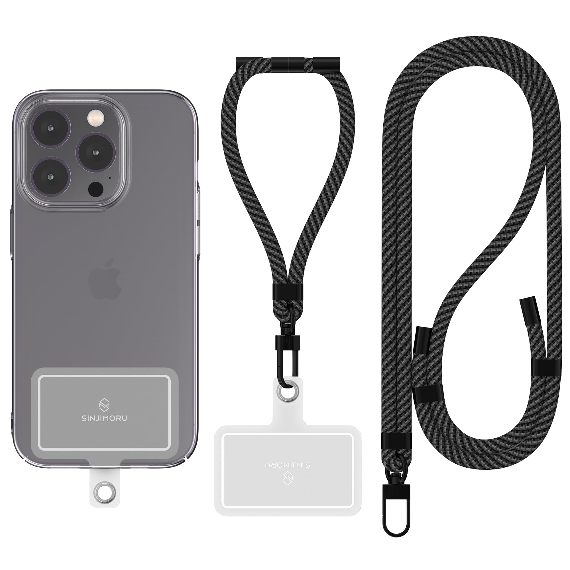 Open-Box New Sinjimoru Sinji Strap Universal Adjustable Cell Phone Lanyard - Black Retail $13.00