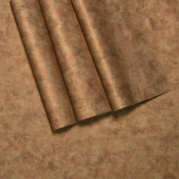 Burnt Orange Copper Peel and Stick Modern Mid Century Wallpaper