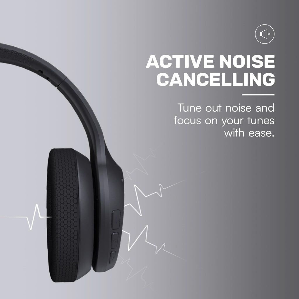 New Open-Box Raycon RBH841-23E Fitness BT ANC Awareness Mode 45H Battery Headphones Retail $129.00