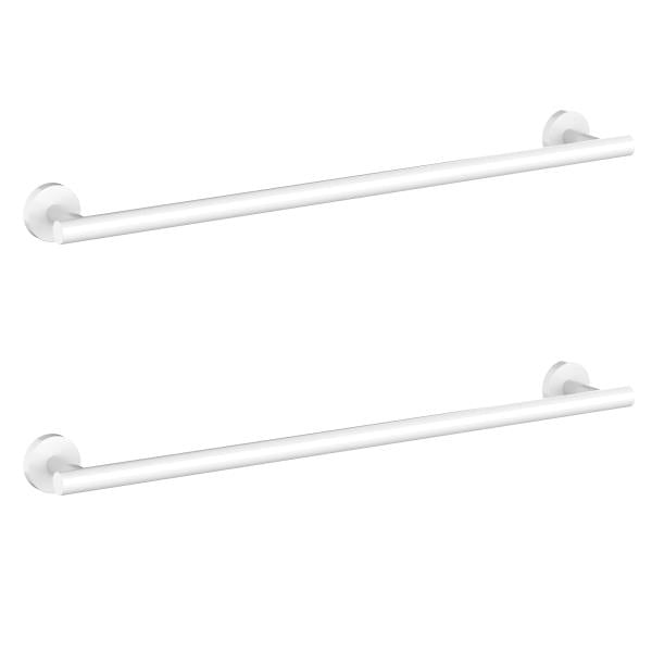Pieces White Bathroom Towel Bar 24 Inch Towel Holder