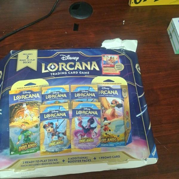 Disney Lorcana Trading Card Game Into the Inklands Starter Decks and Booster Packs Set