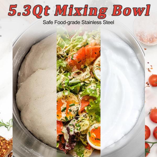 CUSIMAX Stand Mixer, 5.3 QT Tilt-Head Food Mixer with Bowl, 650W Retail $96.00