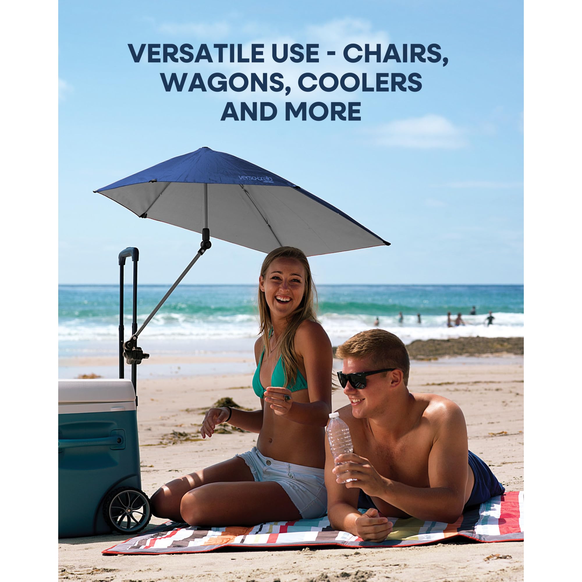 Sport-Brella Versa-Brella Midnight Blue Clamp-On Adjustable Umbrella