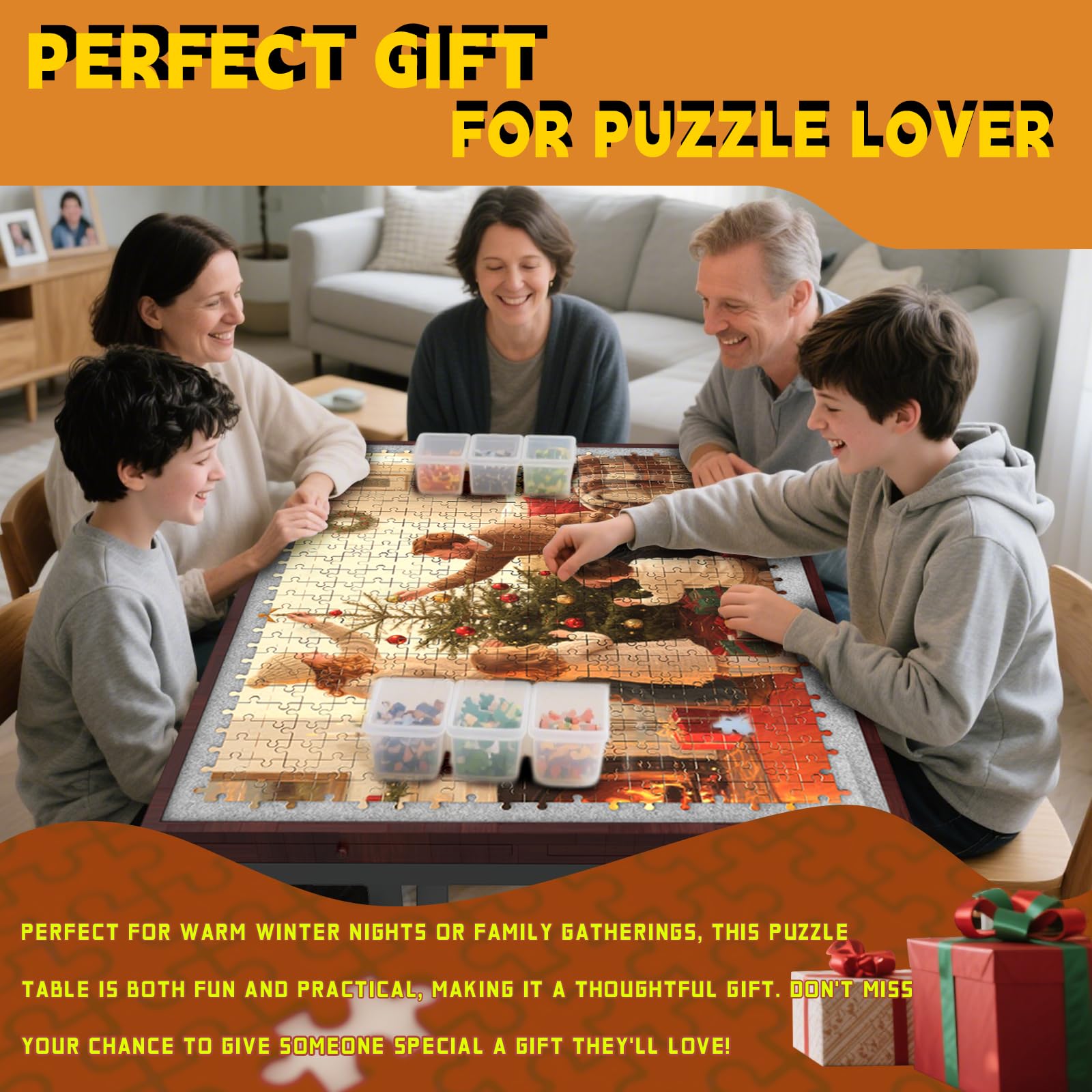 New Doerpuz PPZTT1500-03 Folding Puzzle Table 1500 Pc 5-Angle Adj Drawers Retail $109.00