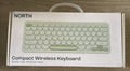 Compact Round Key Wireless Keyboard - Mint Green