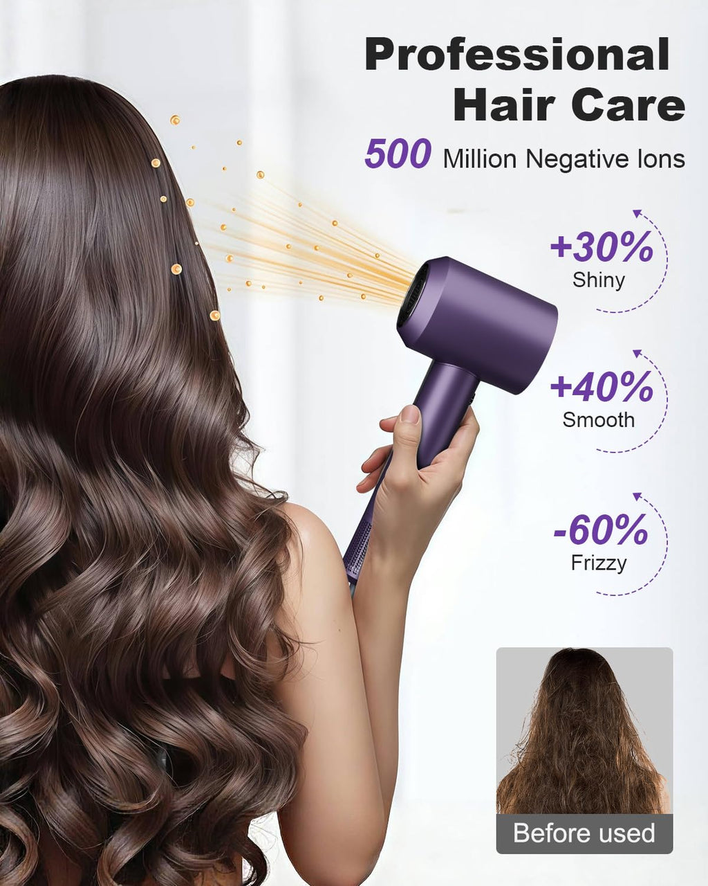 High-Speed Hair Dryer - Purple