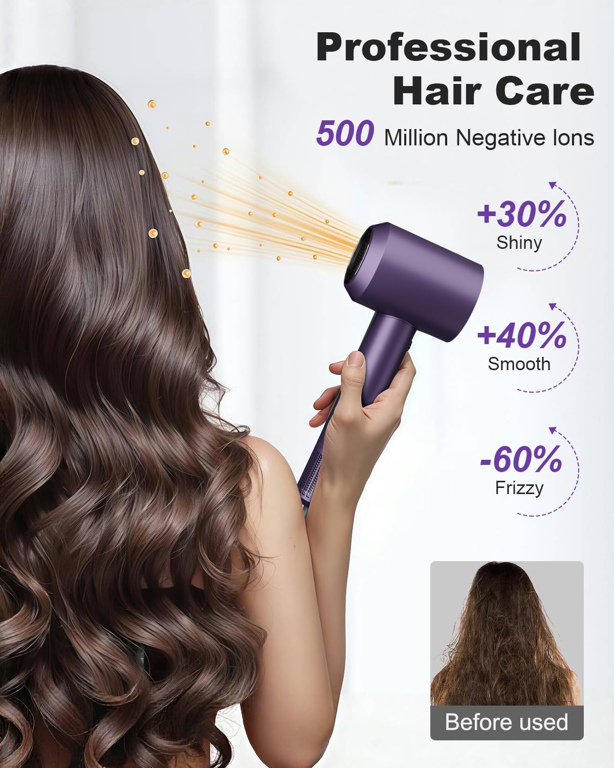 High-Speed Hair Dryer - Purple