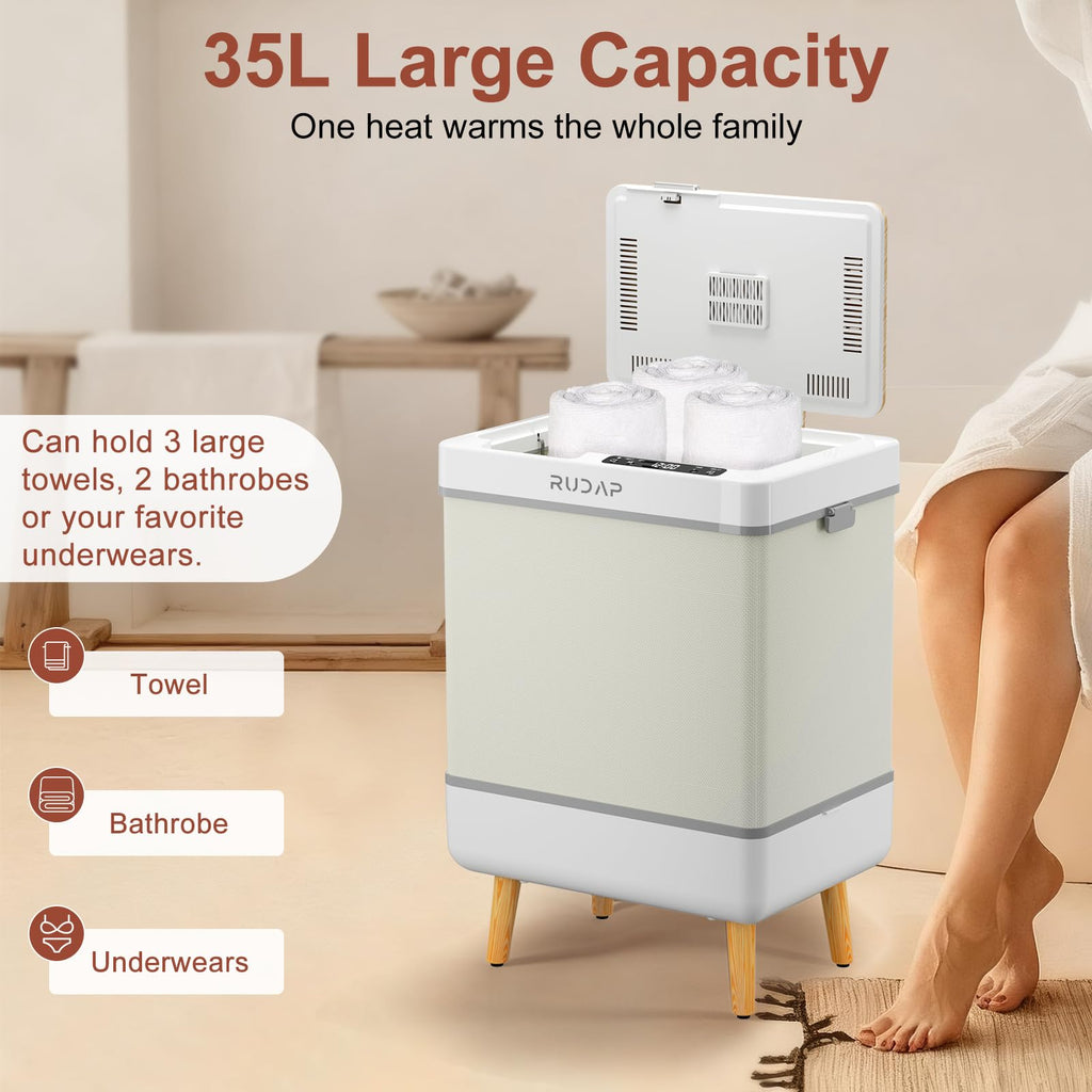 Open-Box New RUDAP 35L Foldable with Fragrance - Towel Warmer