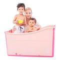 Pink Large Foldable Portable Baby Bathtub