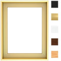 Canvas Floater Frame for Finished Canvas Art, 1.25" Deep Floating Shadow Gap Design, Floating Frame for Canvas Art, Modern Gallery Style Wall Decor, Hardware Included (Champagne Gold, 16x20) Retail $51.00