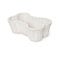 OtterPets Dog Toy Basket, Bone Shaped Cotton Rope Dog Toy Bin, Large 23x15"