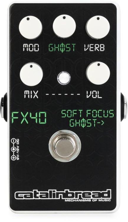 Soft Focus Ghost Shoegaze Reverb Pedal with Phase Shifter Modulation Chorus