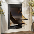 Open-Box New PETCOMING Large Plastic Dog Door w Double Magnetic Flaps for 100lb Pets Retail $59.99