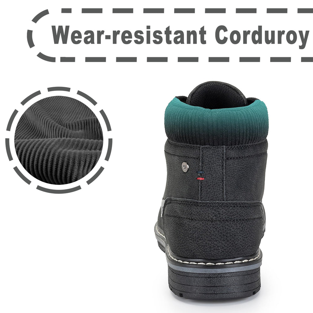 Mens Water-Resistant Chukka Ankle Boots Black