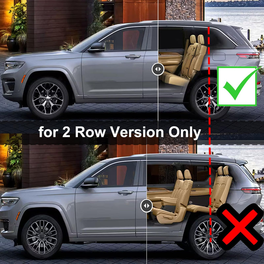 Leather Retractable Cargo Cover for 2022-2026 Jeep Grand Cherokee 2 Row WL 4XE