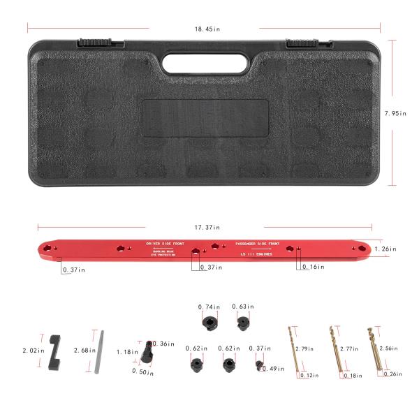 Exhaust Manifold Drill Template Tool Kit for GM LS III 4.8L 5.3L 6.0L Engines 1999-Newer