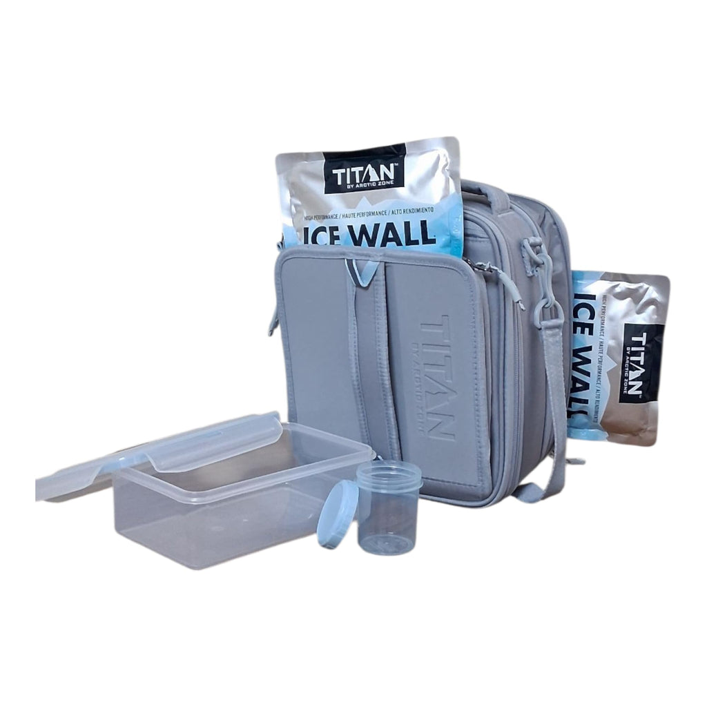 Pale Frost Expandable Insulated Lunch Box Cooler with 2 Ice Walls  Leak-Proof Lining Retail $44.00