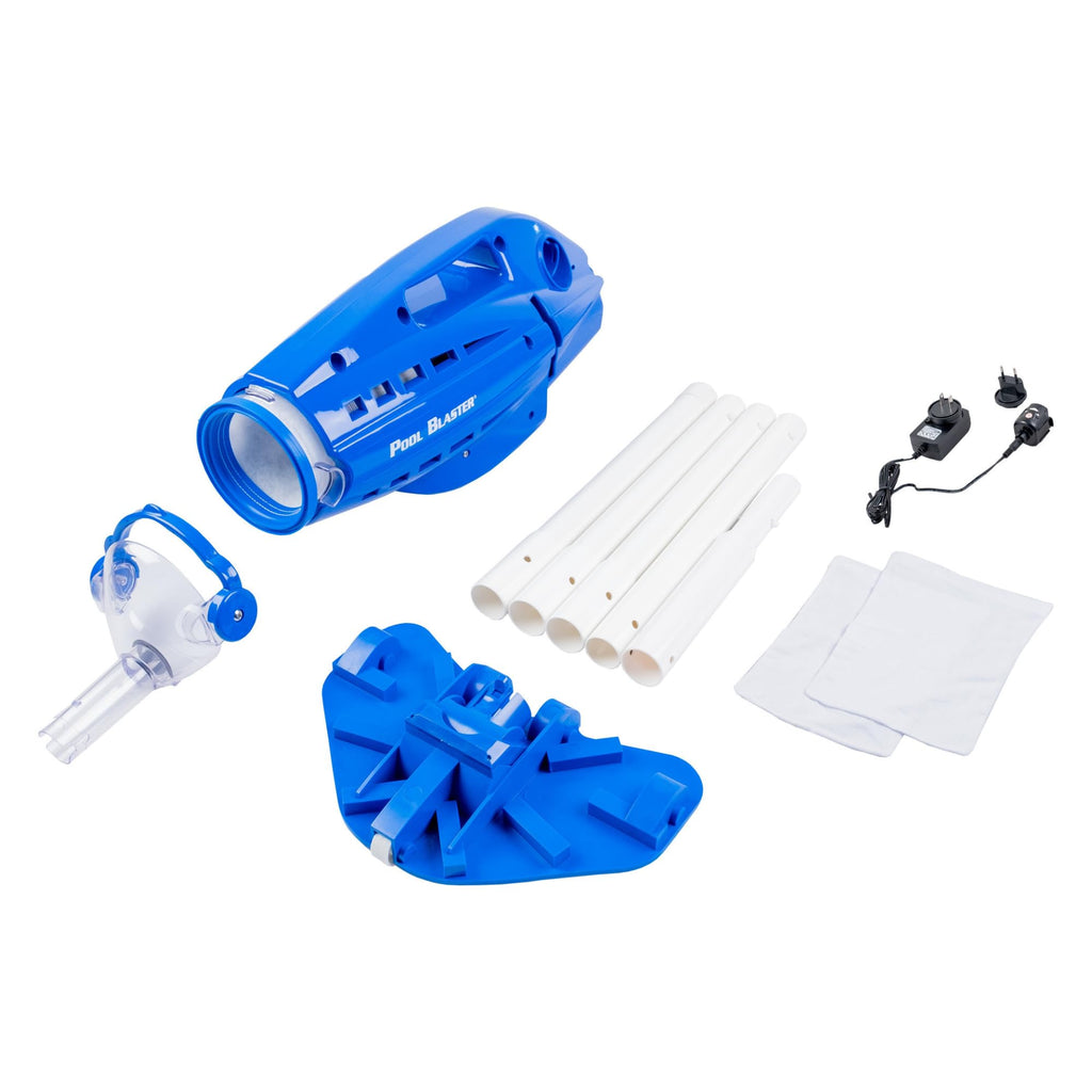 Millennium Cordless Pool Vacuum Handheld Rechargeable Strong Suction wPole Set